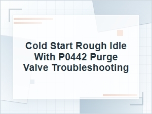 Cold Start Rough Idle and P0442 Purge Valve Troubleshooting